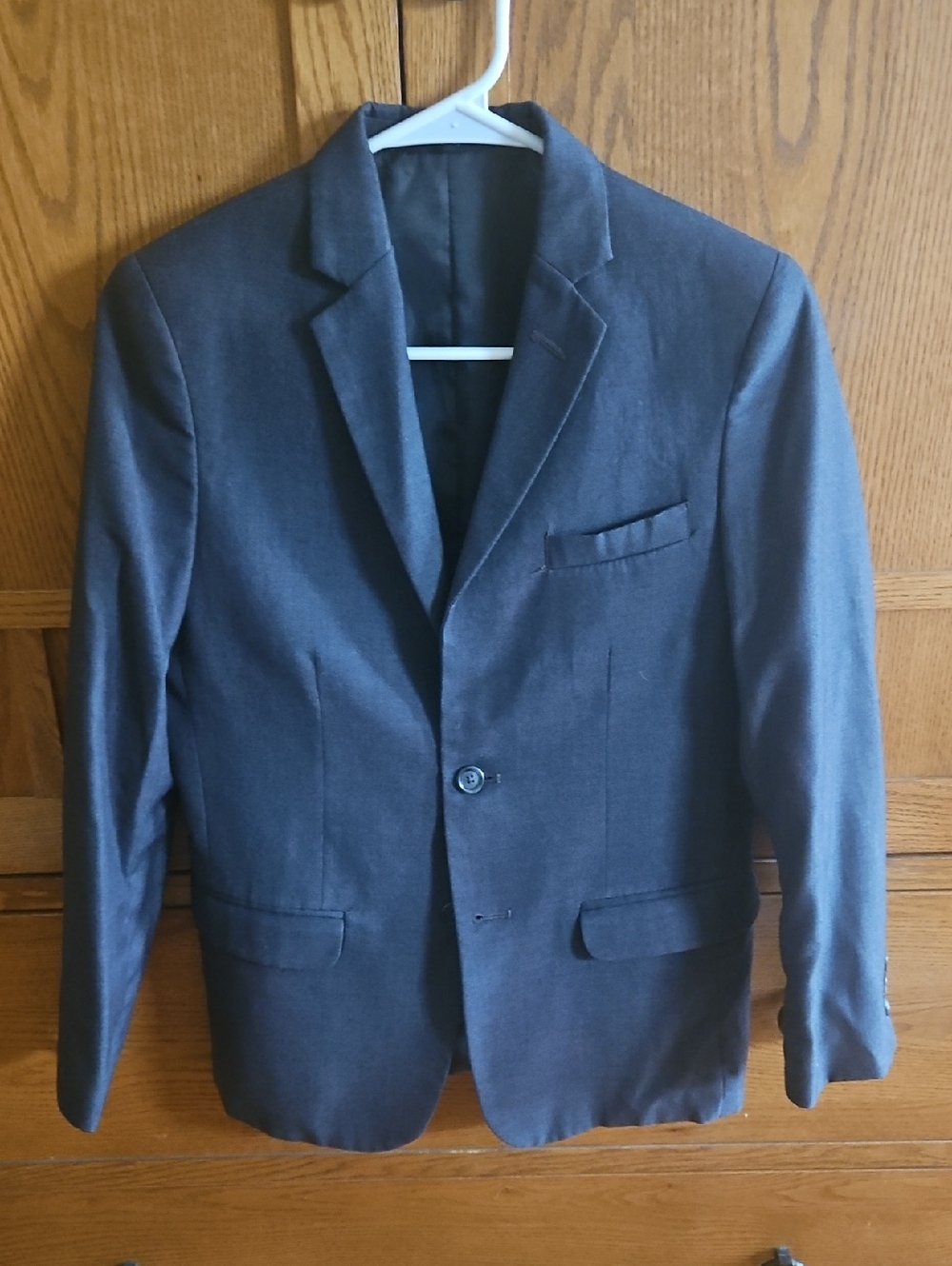 Calvin Klein Dark Gray Single-Breasted Blazer